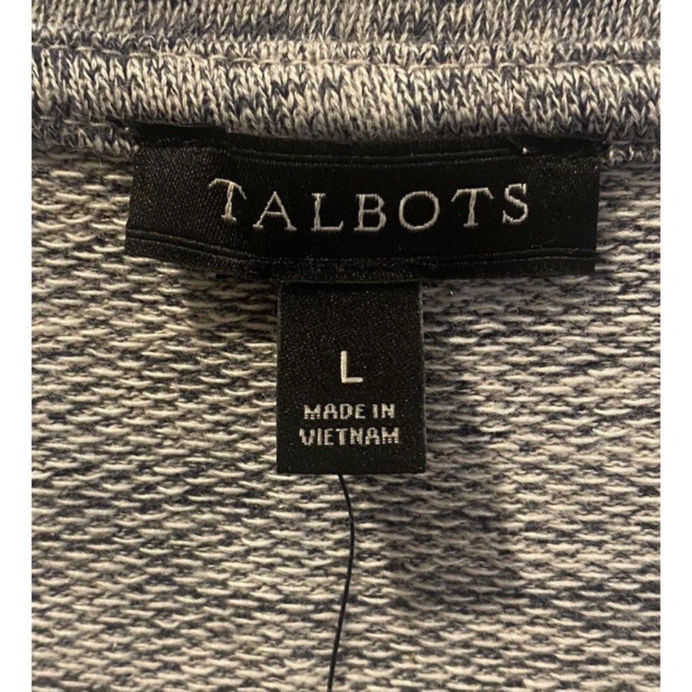 Talbots Womens Large Grey Marled Knit Flounce Hem Sheath Dress NWT - Picture 4 of 5